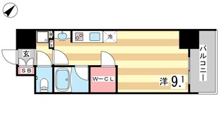 アスヴェル神戸駅前の物件間取画像